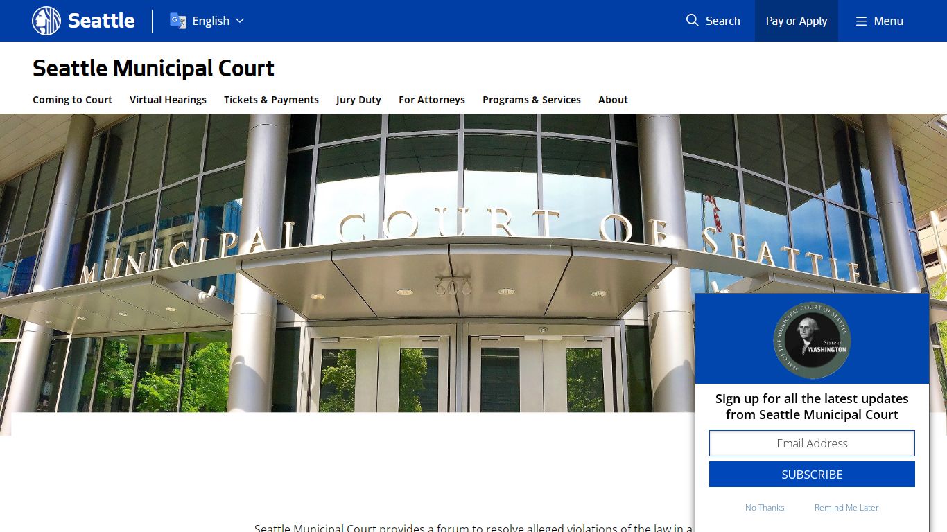 Courts - Courts | seattle.gov